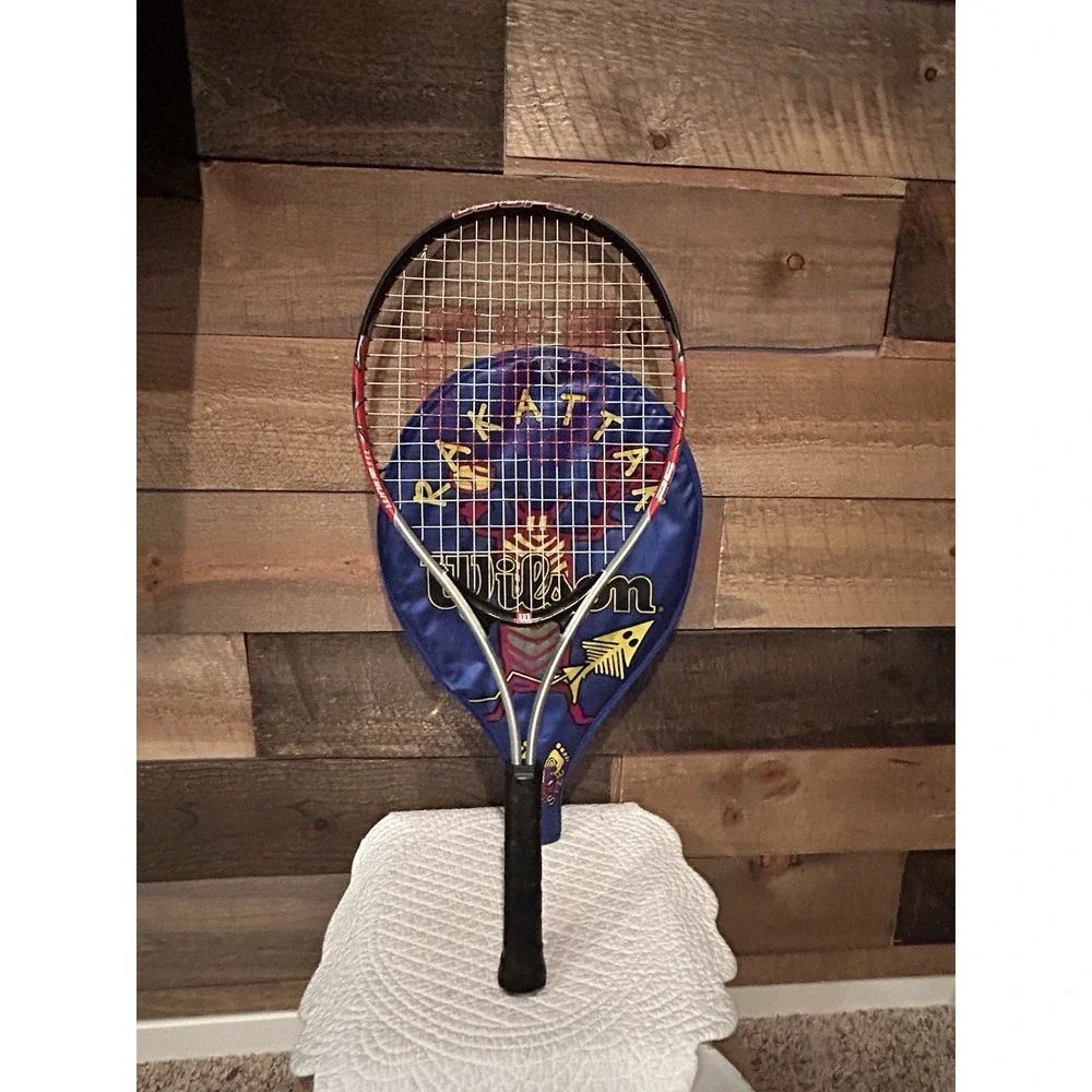 Wilson Rakattak‎ Tennis Racquet 3 7/8 Grip 25 Oversize With Cover Titanium